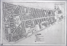 853515 Plattegrond van een deel van de stad Utrecht (het gebied tussen de Oude Rijn/ Vleutenseweg/ Hagelstraat en ...